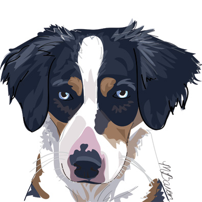 Custom Pet Portrait dog