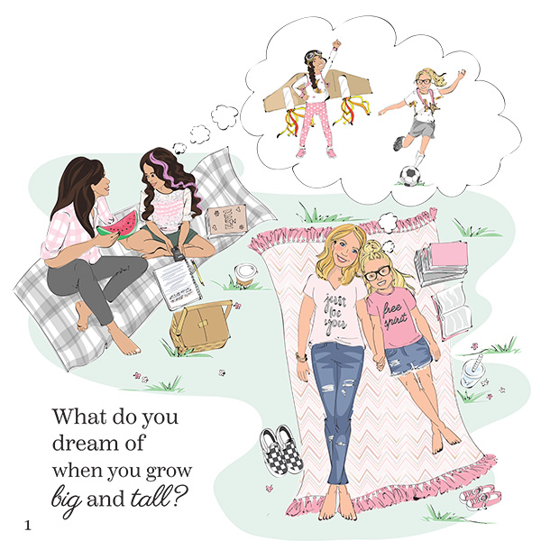 Interior pages for Just Be You a Book for Give Her Courage Focused on confidence for girls