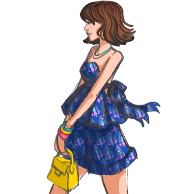 Michelle Baron Fashion Illustrtaion Summer Style